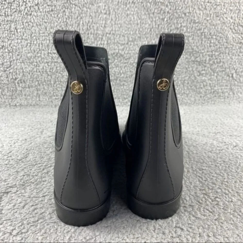 Sam edelman rain Boots Tinsley Black Slip‎ On Womens 7 W Elastic Sides Ankle - Picture 6 of 14